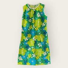 Made In Hawaii Vintage Hawaiian Dress Tiki Cotton S/M