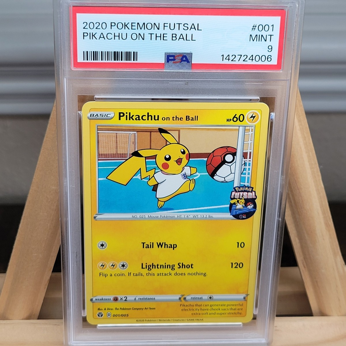 Pikachu On The Ball PSA 9 #001 Futsal Promo Mint Graded Card | eBay