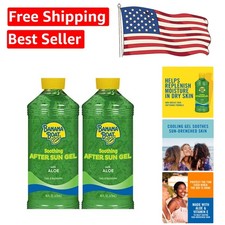 32 fl oz Soothing After Sun Gel with Aloe Vera - Twin Pack for All Skin Types