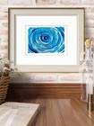 Blue Whirlpool Contemporary  Expressionist Original Acrylic Painting 9x12 Paper — photo 2