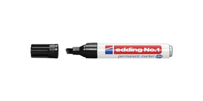 edding Permanentmarker No.1 schwarz Strichbreite 1-5 mm Keilspitze