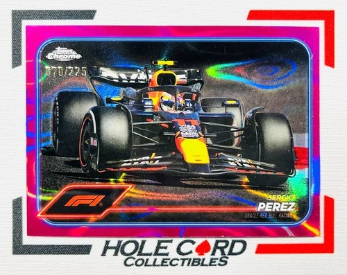 SERGIO PEREZ 2024 Topps Chrome Formula 1 F1 #74 Fuchsia Lava 070/225