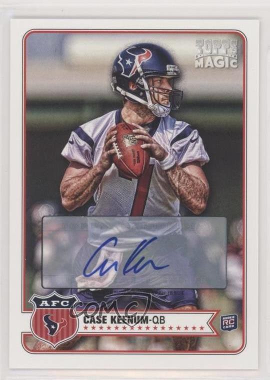 2012 Topps Magic Auto Case Keenum #75 Rookie Auto RC 4l6