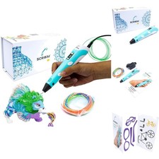 P1 3D Printing Pen with Display 3 Colors PLA for Creative Adult Projects