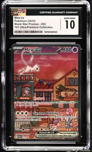 CGC 10 GEM MINT Mew EX 053 151 ULTRA-PREMIUM COLLECTION PROMO Pokemon Card 140