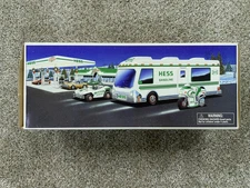 VINTAGE 1998 Hess Recreation Van with Dune Buggy and Motorcycle with Box