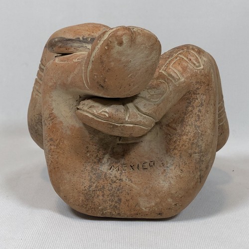 "Jaina-Stil mexikanische Figur Terrakotta Ton Maya Skulptur Keramik 9"" x 7" - Bild 8 von 12
