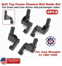 Jeep Wrangler YJ Soft Top FRAME Channel Rail GUIDE Set 87-95