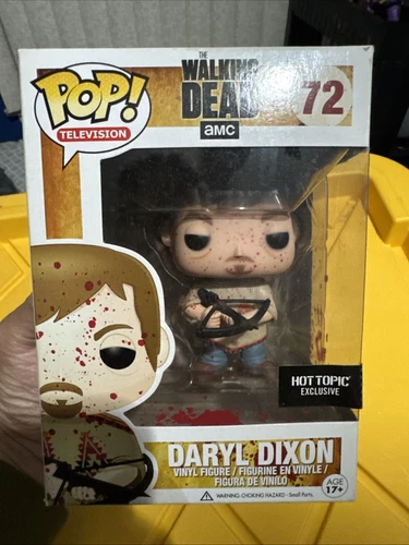 Funko Pop Walking Dead Daryl Dixon Blood Splatter Variant 72 Hot Topic Exclusive