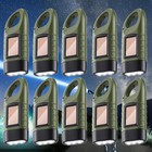 Lot 1-10Pcs Hand Crank Solar Powered LED Flashlight Emergency Lights Outdoor