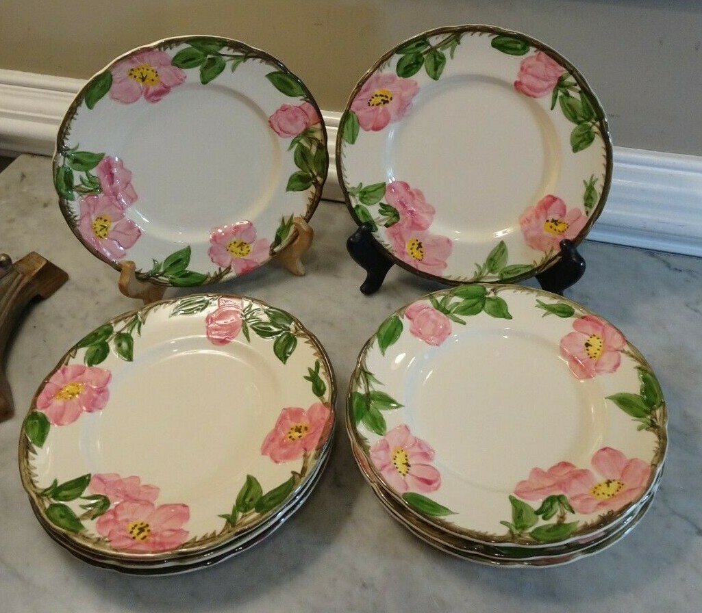 Franciscan Desert Rose 8" Salad Plate Set of 4 USA Dishwasher Oven