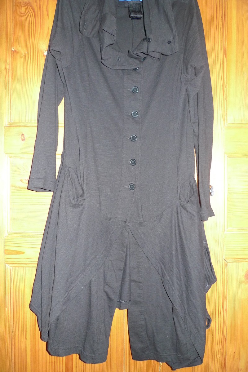 Veste Tunique Déstructurée Noire Rundholz Taille L - Vêtement Asymétrique Femme Magnifique Et Neuve