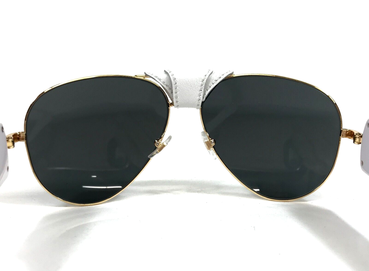 Versace polarized sunglasses MOD 2150 brand new without tags! Made in Italy! Versace Sunglasses MOD.2150-Q 1341/87 Gold White Leather  main image 4