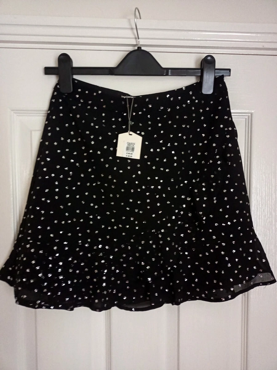Black and silver clearance a line skirt