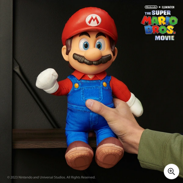 Mario E Luigi 2 Bonecos Game Filme Super Mario Grande 36cm