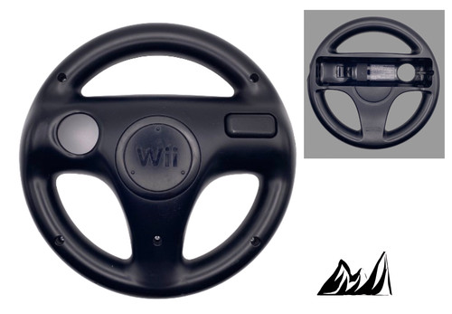 Wii Wheel RVL-024 (Schwarz) ORIGINAL Nintendo - Racing Lenkrad Controller