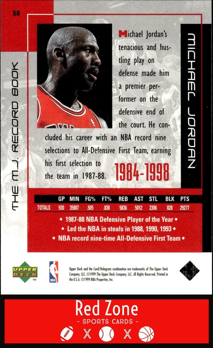1999 Upper Deck MJ Career Collection - #58 Michael Jordan NM Set
