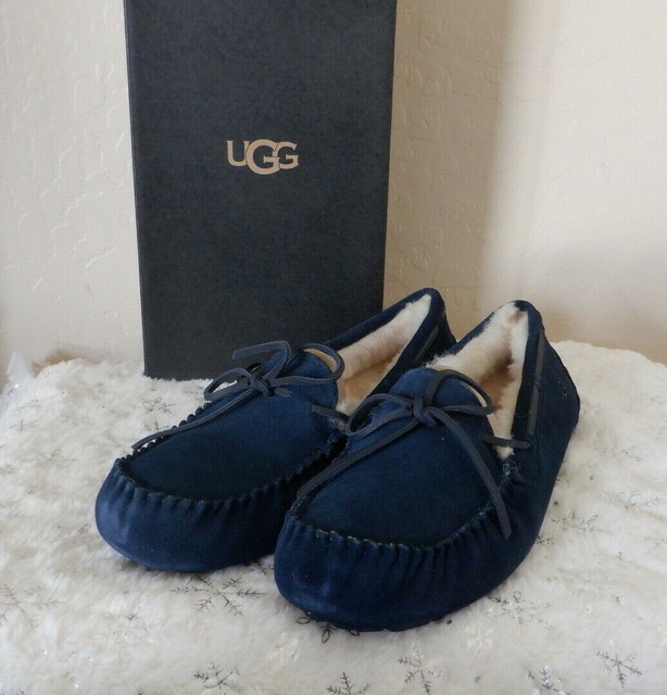 ugg slippers navy blue