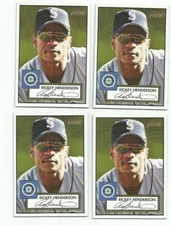 RICKEY HENDERSON (Oakland A's) 2001 TOPPS HERITAGE CARD #191