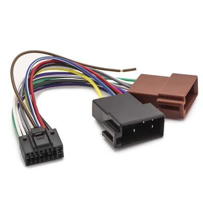 Auto Radio Adapter DIN ISO Stecker 16 Pin Kabelbaum passend für JVC