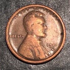 1916-S Lincoln Cent - High Quality Scans #K193