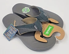 Sanuk Mens Cosmic Seas Mesh Dark Grey 12