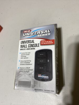 Genie Universal Wireless 3-Door Garage Wall key Console 41550R GUWWC-R 3096OB
