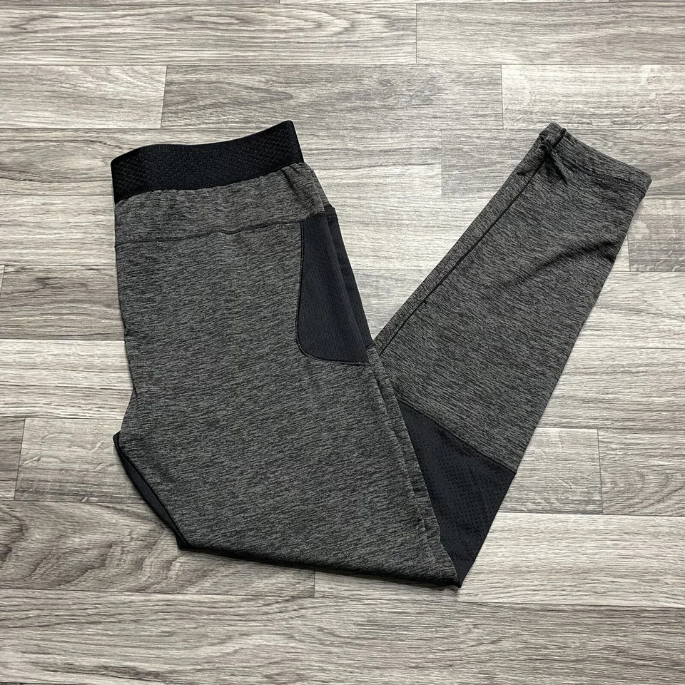 OLD NAVY Go-Dry Elastic Waist Grey Compression Leggings Girl's Size Large 10-12 - Image 2 of 4