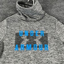 Under Armour Sweatshirt Womens Medium Gray Long Sleeve Loose Fit Cold Gear