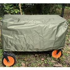 Wagon Cart Cover Waterproof Heavy Duty Drawstring Closure Garden Cart