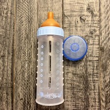 Playtex Drop Ins Vintage Nurser Latex FLAT Nipple 8 oz Bottle Blue Moon Stars