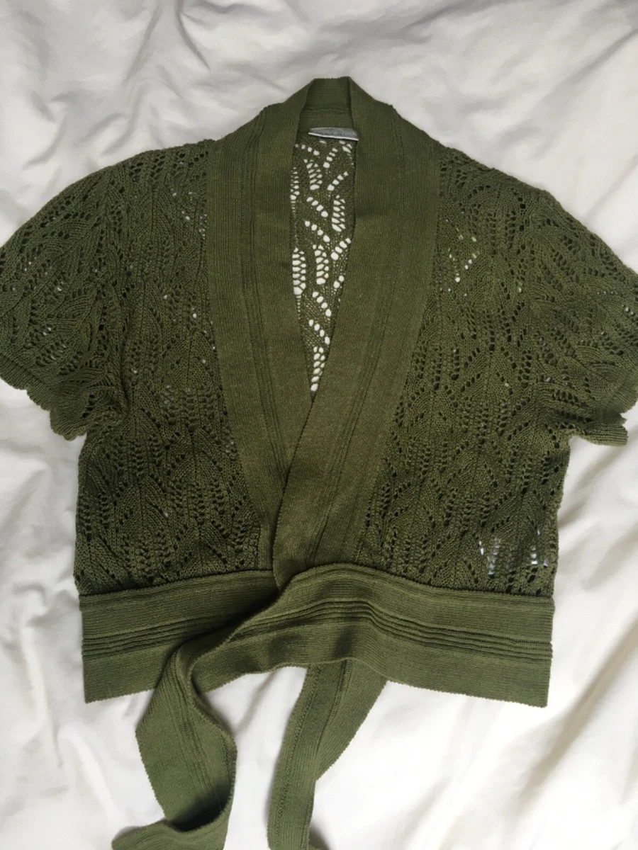 Olive green hotsell shrug cardigan