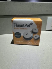 FluentPet Basic Buttons, 4 Button Pack, Batteries Included