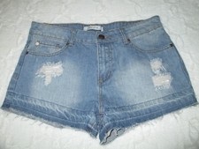 Adam Levine Women's 27 Raw Hem Destroyed Cotton Rayon Cut-off Summer Short