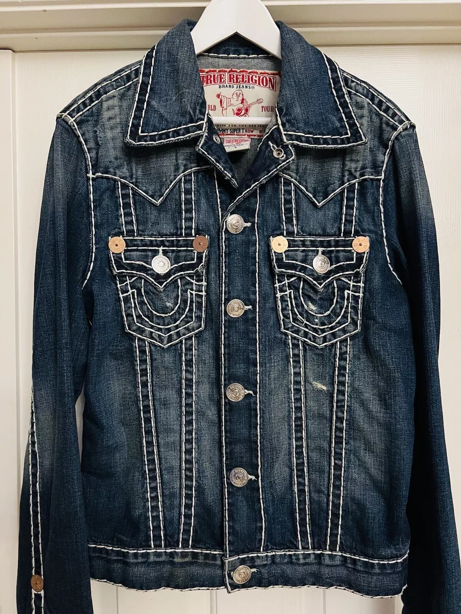 True religion top jean jacket mens
