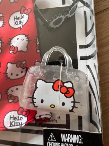 Mattel Barbie Doll Clothes Hello Kitty Dress Sunglasses Bag Outfit Set # 269 - Picture 2 of 4