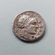 Q. Curtius, Denar, 116-115 v. Chr., Rom, Silber