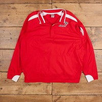 Vintage Nike Track Jacket L Embroidered logo Red Zip