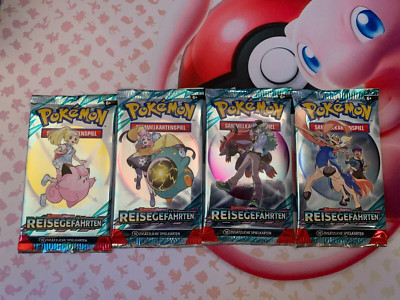 Pokémon - Reisegefährten - 4 x Booster Pack - Full Artwork-Set - Neu & OVP - DE