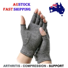 ARTHRITIS GLOVES COMPRESSION JOINT FINGER PAIN RELIEF HAND WRIST SUPPORT BRACE *