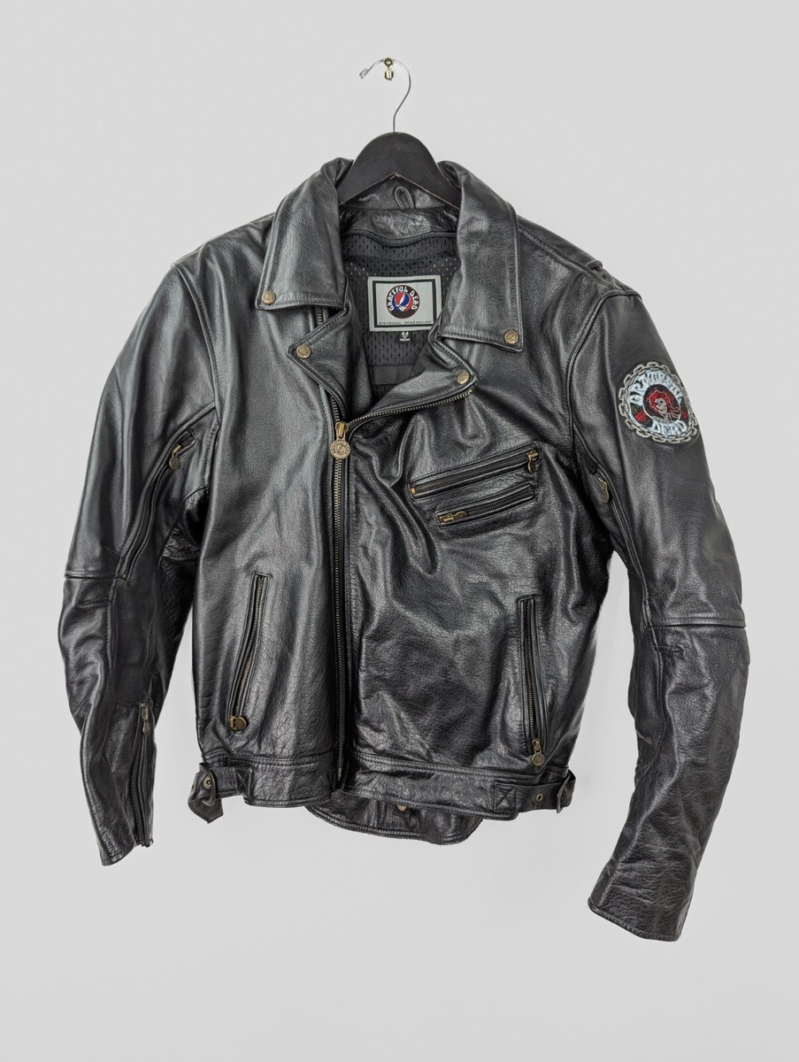 2012 GRATEFUL DEAD x RIVER ROAD Men's Sz 44 Black Leather 2012 GRATEFUL DEAD x RIVER ROAD Men's Sz 44 Black Leather