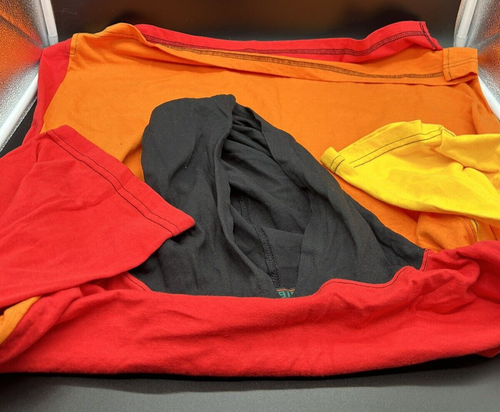 The Big Ezeppelin Large Multi Color Hooded Shirt ***Used** 100% Cotton - Picture 7 of 9