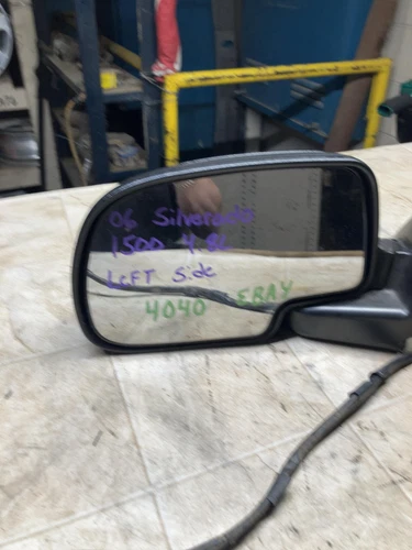 2003-2007 CHEVY SILVERADO 1500 *BLACK* POWERED LEFT DRIVER DOOR MIRROR