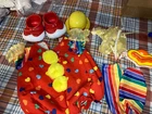 Vintage Cabbage Patch Kids/Doll Clothes - Clown Outfit, Shoes, Hat, Mask.. (117)