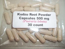 Kudzu Root Powder Capsules ( Pueraria lobata) 500 mg. - 30 Count