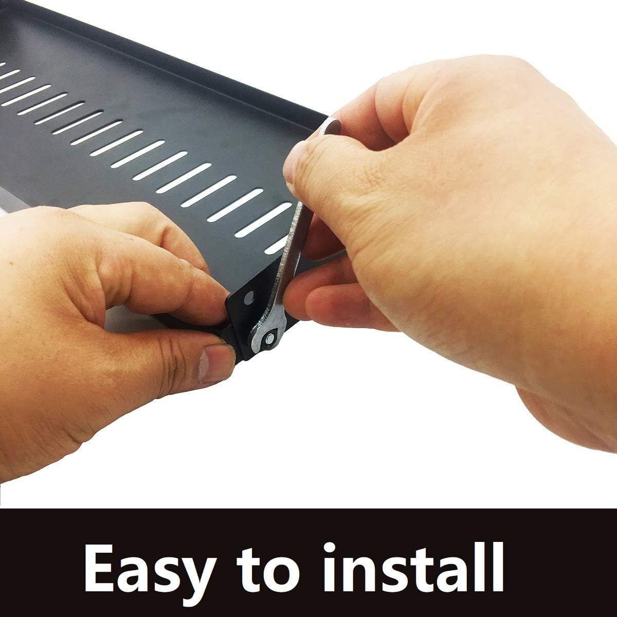 2 Pack of 1U Vented Cantilever Server Rack Mount Shelf 6" (154Mm) Deep for 19" N