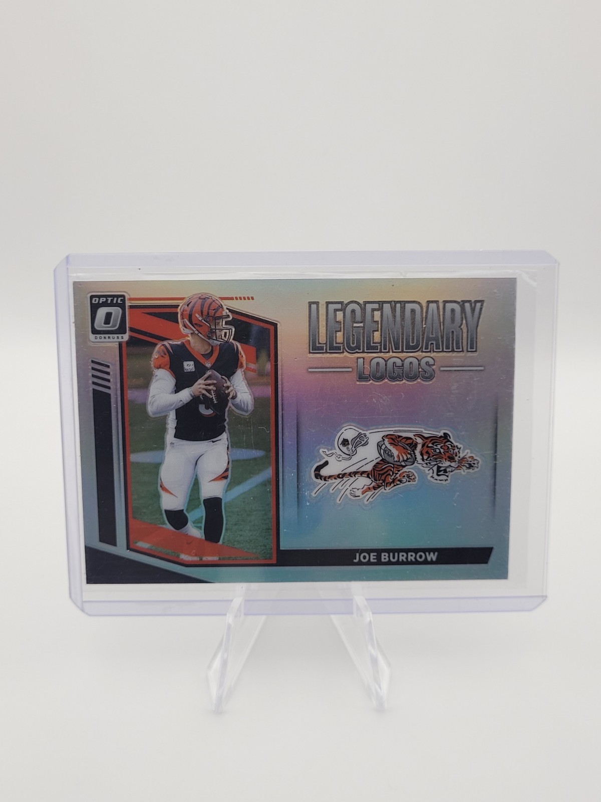 2021 Panini Donruss Optic JOE BURROW Silver Prizm Legendary Logos Bengals #LL-3