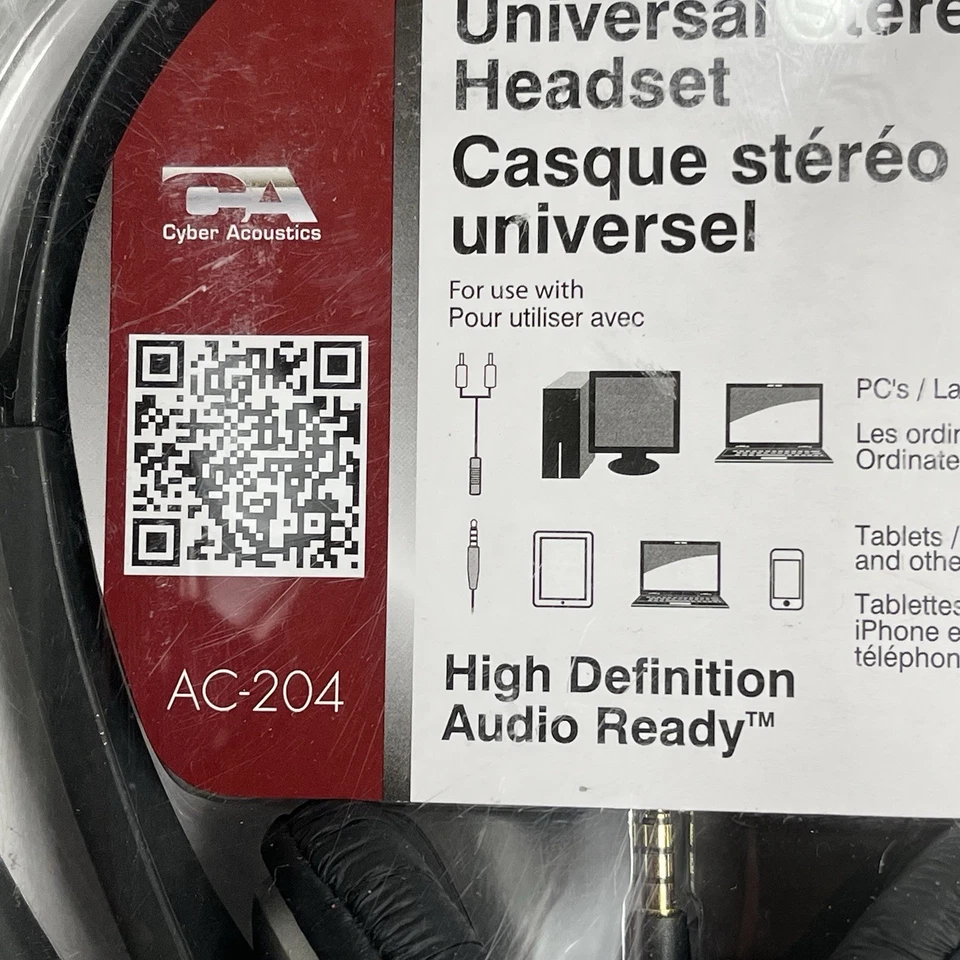 Cyber Acoustics AC-204 Headset (New) - Image 2 of 4