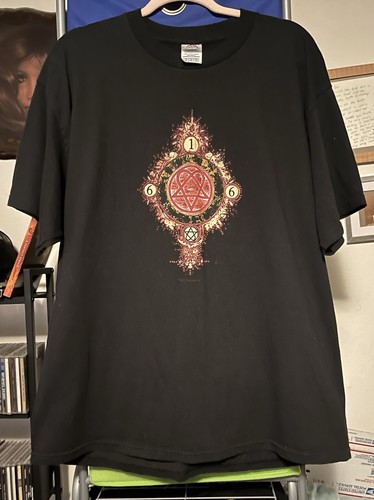 HIM 616 Heartagram Vintage Double Sided TShirt 2007 NWOT Size XL BAM Rare Shirt - Picture 2 of 5