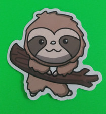 Sloth Colorful Baby Animal Sticker 2.5" x 2.58" G